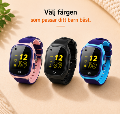 MiniVakt 4G Barnklocka – GPS, SOS, Videosamtal & SIM